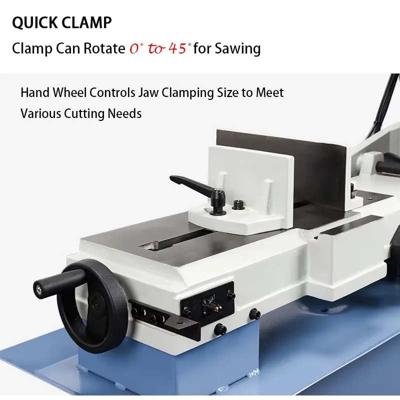 Высокоточная ленточная пила для резки металла, горизонтальная, малогабаритная, промышленная, полуавтоматическая, модель B5-712R
Высокоточная ленточная пила для резки металла, горизонтальная, малогабаритная, промышленная, полуавтоматическая, модель B5-712R