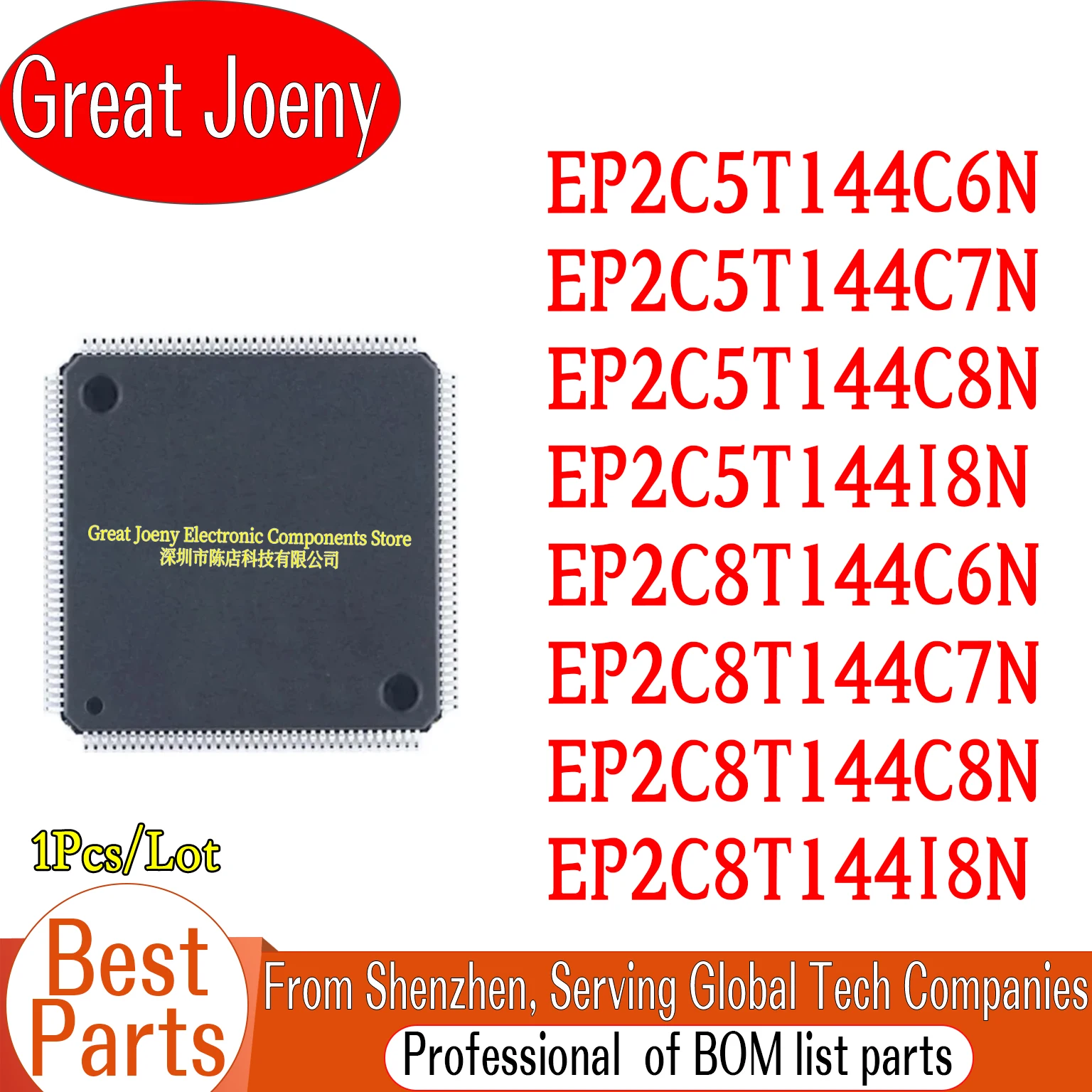 100% New Original EP2C5T144C6N EP2C5T144C7N EP2C5T144C8N EP2C5T144I8N EP2C8T144C6N EP2C8T144C7N EP2C8T144C8N EP2C8T144I8N
100% New Original EP2C5T144C6N EP2C5T144C7N EP2C5T144C8N EP2C5T144I8N EP2C8T144C6N EP2C8T144C7N EP2C8T144C8N EP2C8T144I8N