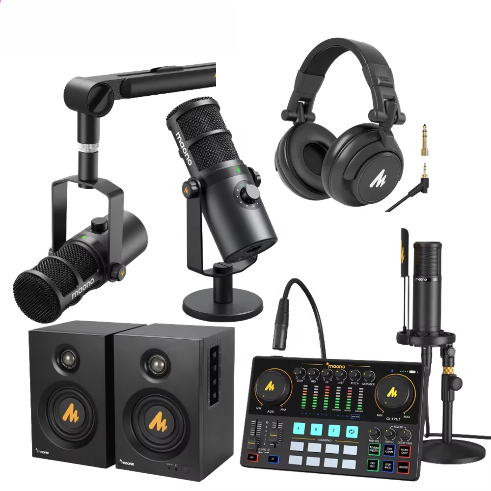 MAONO Professional XLR Dynamic Microphone USB Microfone with Software Equalizer for Podcast Games Sound
MAONO Professional XLR Dynamic Microphone USB Microfone with Software Equalizer for Podcast Games Sound