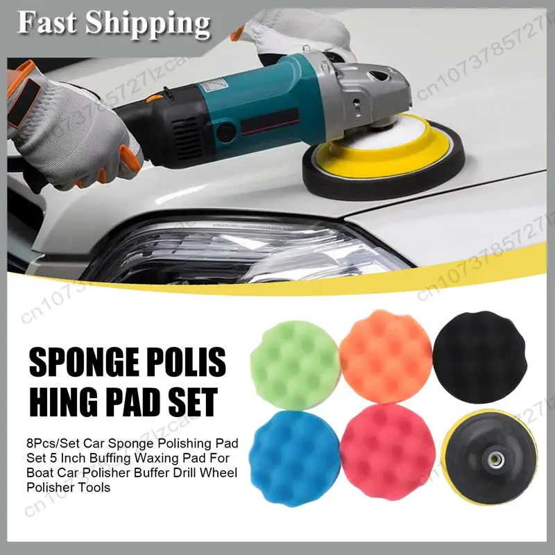 -A99Z 8Pcs/Set Car Sponge Polishing Pad Set 5 Inch Buffing Waxing Pad For Boat Car Polisher Buffer Drill Wheel Polisher Tools
-A99Z 8Pcs/Set Car Sponge Polishing Pad Set 5 Inch Buffing Waxing Pad For Boat Car Polisher Buffer Drill Wheel Polisher Tools