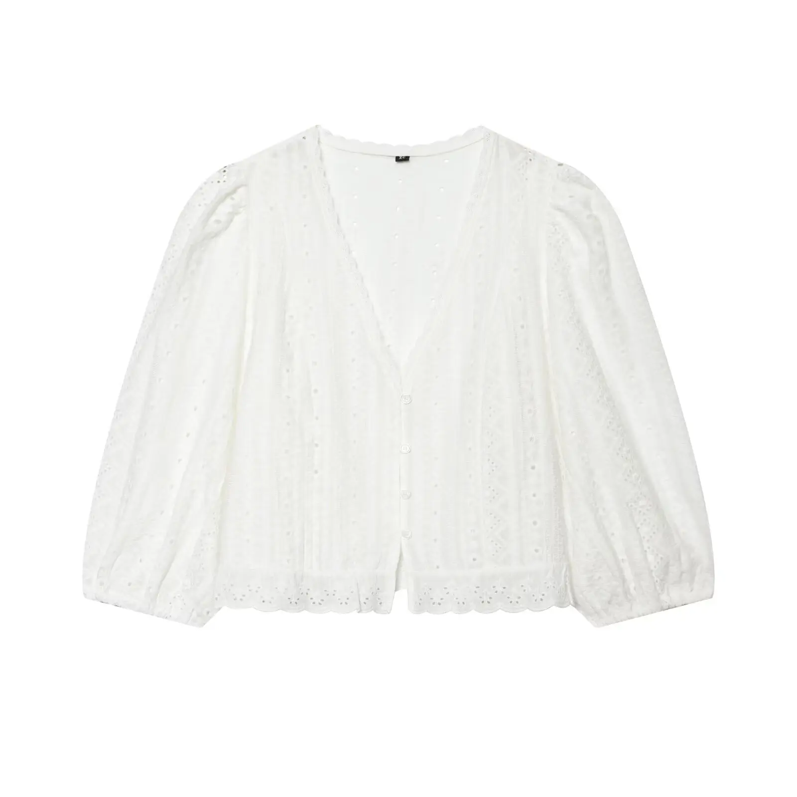 WOMAN 2026 Summer New Fashionable Casual V-neck Single breasted Hollow Embroidered Shirt Retro Women Blouses Mujer Chic Top
WOMAN 2026 Summer New Fashionable Casual V-neck Single breasted Hollow Embroidered Shirt Retro Women Blouses Mujer Chic Top