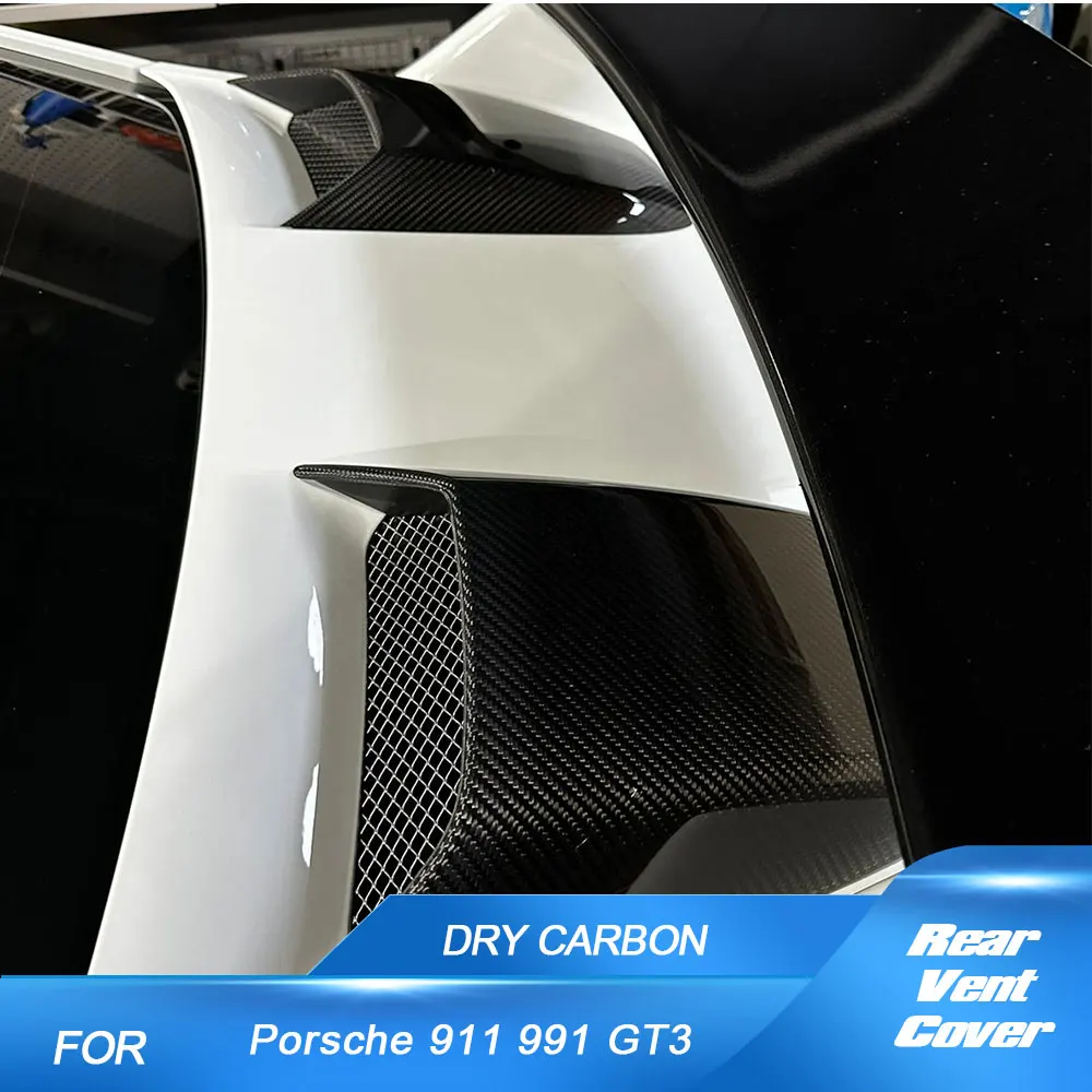 Prepreg DRY CARBON Автомобильное заднее вентиляционное отверстие для Porsche 911 991 GT3 Coupe 2017-2018 Задняя крышка впускного отверстия багажника Накладка Гоночные обвесы 
Prepreg DRY CARBON Автомобильное заднее вентиляционное отверстие для Porsche 911 991 GT3 Coupe 2017-2018 Задняя крышка впускного отверстия багажника Накладка Гоночные обвесы