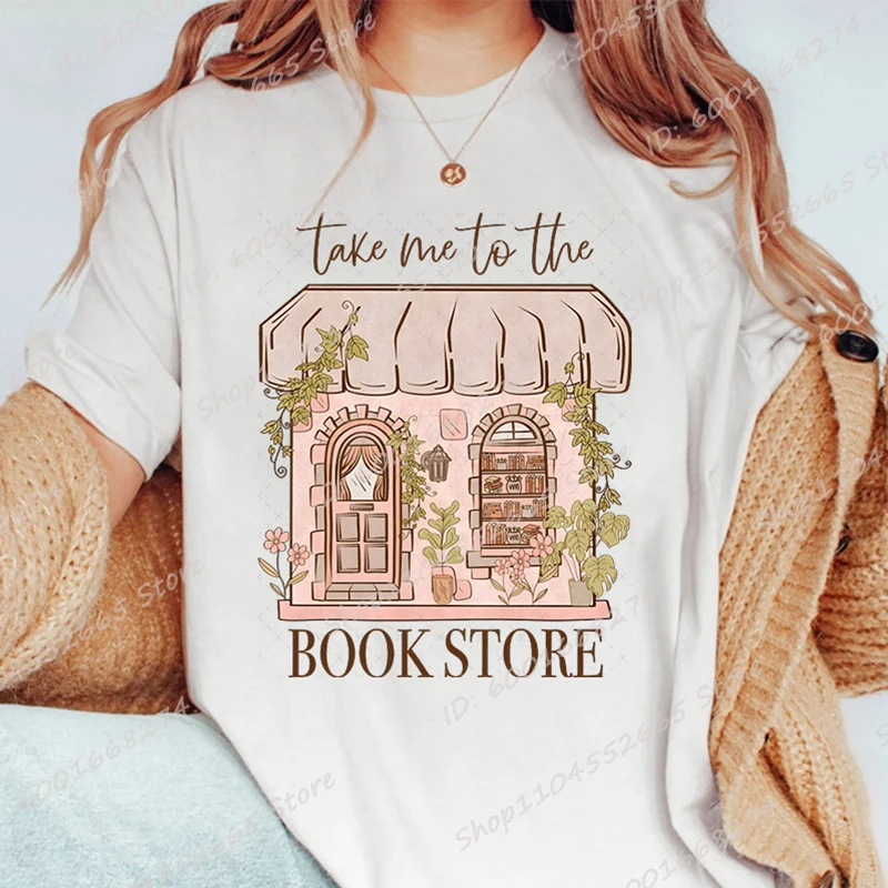 Book Lover Novel Tees Take Me To The Book Store Print T-shirt Summer Women Fashion Clothes O Neck Short-sleeved Oversized Tops
Book Lover Novel Tees Take Me To The Book Store Print T-shirt Summer Women Fashion Clothes O Neck Short-sleeved Oversized Tops