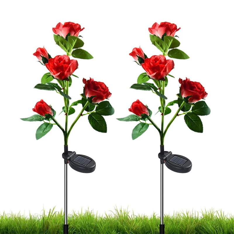 5 Heads Solar Lights Outdoor Decorative Solar Garden Lights Rose Flower Outdoor Waterproof Lawn Lamp for Yard Patio Garden Decor
5 Heads Solar Lights Outdoor Decorative Solar Garden Lights Rose Flower Outdoor Waterproof Lawn Lamp for Yard Patio Garden Decor
