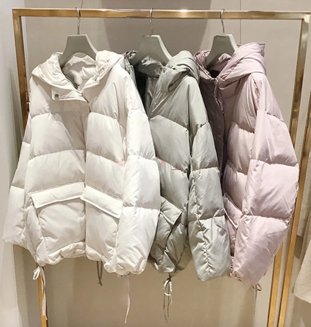 Warm Detachable Hooded Drawstring Pure Color New Arrival Women's down Jacket Sweet Style Japanese Style Thickened White Duck ...
Warm Detachable Hooded Drawstring Pure Color New Arrival Women's down Jacket Sweet Style Japanese Style Thickened White Duck ...