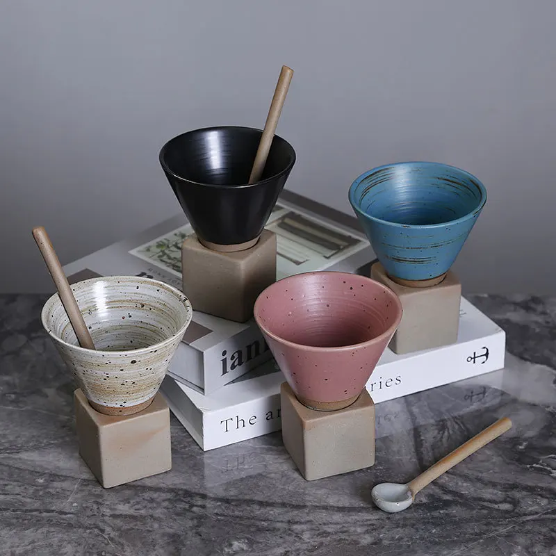 Japanese style stoneware mug creative coffee mug ceramic funnel cup high value mug vintage coffee mug set
Japanese style stoneware mug creative coffee mug ceramic funnel cup high value mug vintage coffee mug set