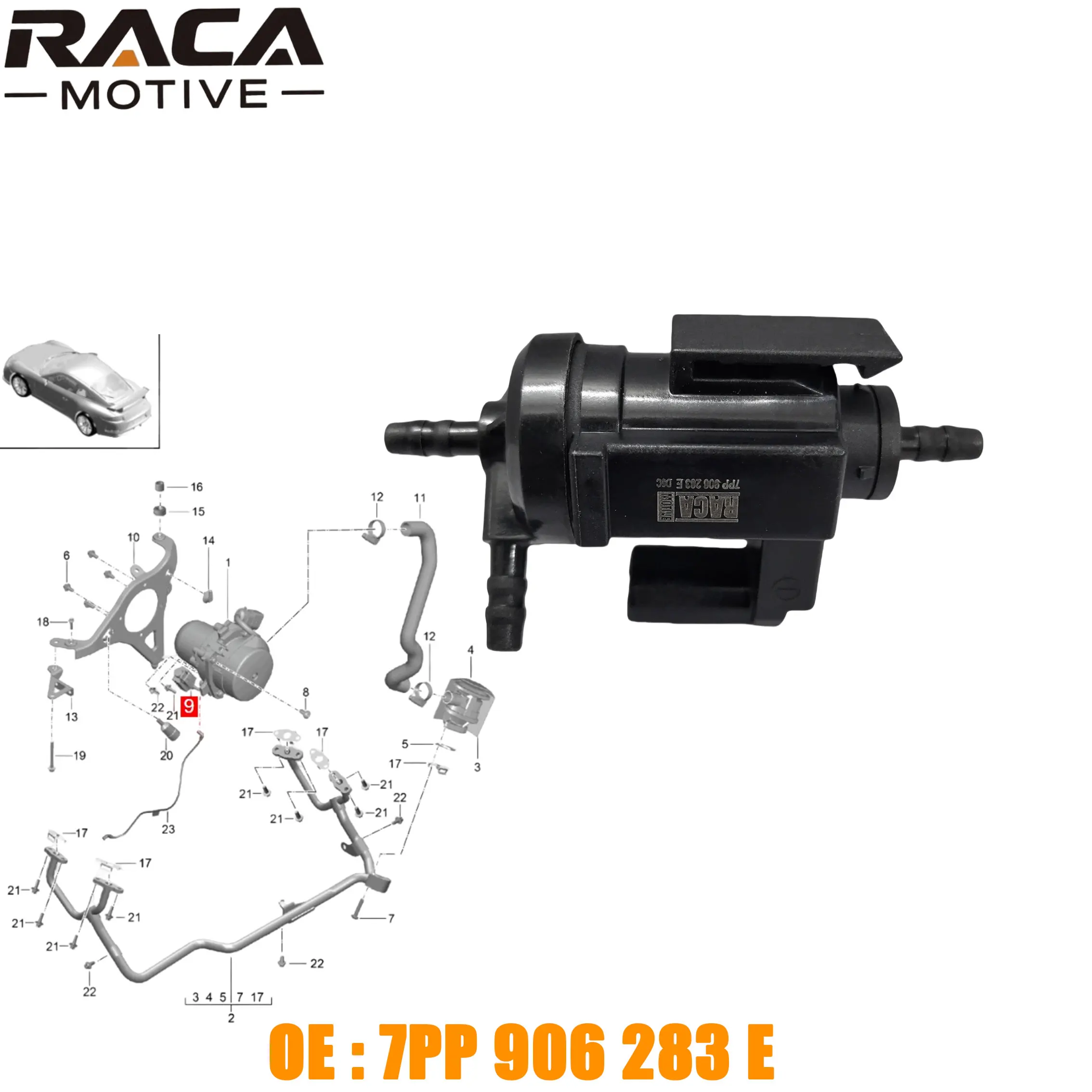 For Porsche 911 991 Caiman/Karman 982 Turbo Vacuum Valve 7Pp906283E
For Porsche 911 991 Caiman/Karman 982 Turbo Vacuum Valve 7Pp906283E