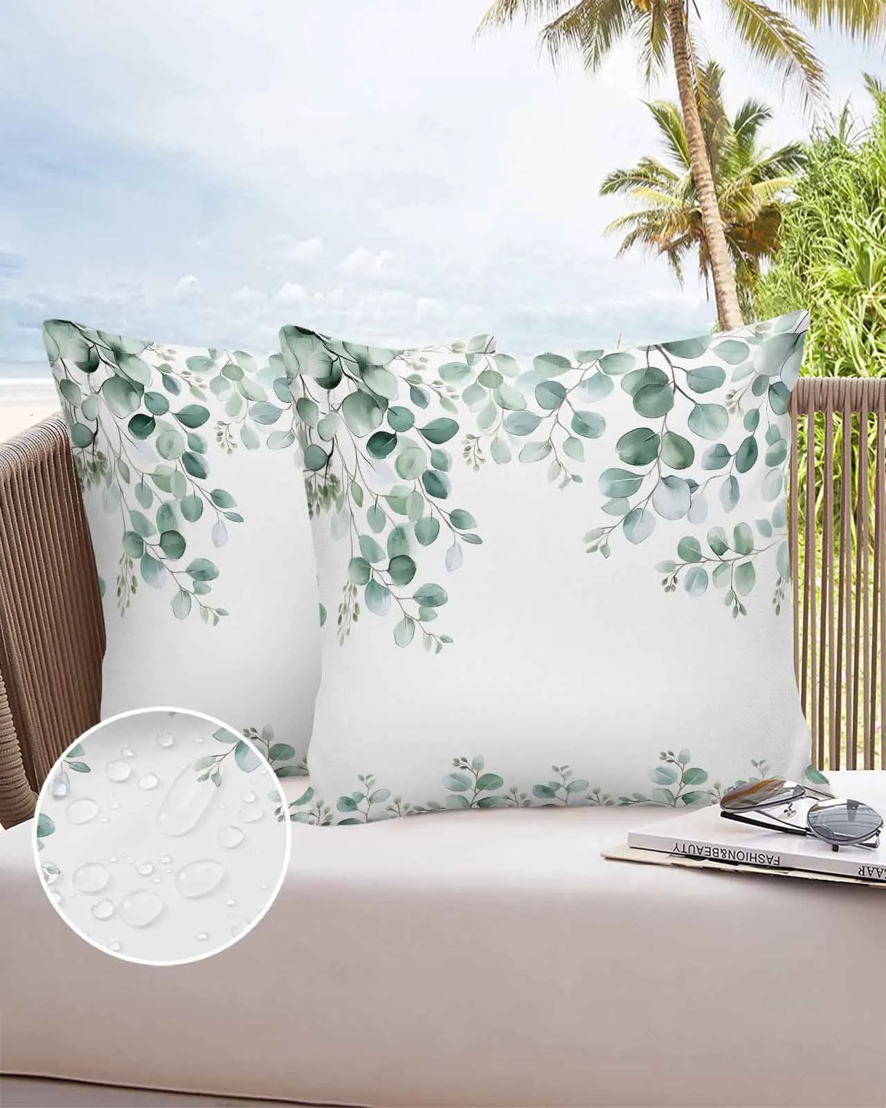 Листья эвкалипта, листья, растения, 2/4 шт., уличная наволочка, водонепроницаемая наволочка, чехлы для садовой патио, домашний декор 
Листья эвкалипта, листья, растения, 2/4 шт., уличная наволочка, водонепроницаемая наволочка, чехлы для садовой патио, домашний декор