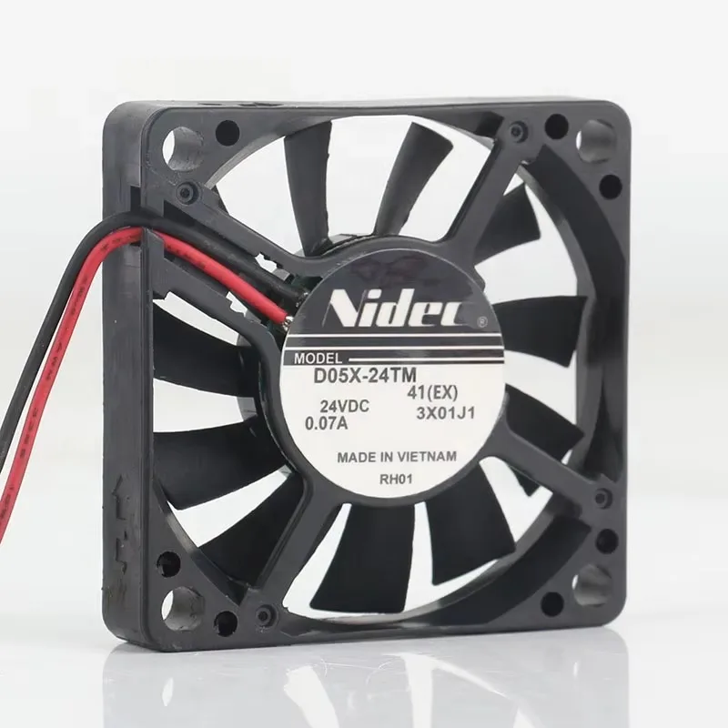 New Original Nidec 5V 12V 48V DC24V 0.07A AC EC 5010 50X50X10MM 5CM Silent Ultra-thin Frequency Converter D05X-24TM Cooling Fan
New Original Nidec 5V 12V 48V DC24V 0.07A AC EC 5010 50X50X10MM 5CM Silent Ultra-thin Frequency Converter D05X-24TM Cooling Fan