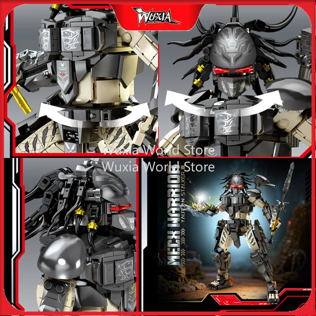 32cm Predator Perimeter Model PVC Assembling New Moie Figure Blocks Decoration Ornaments Kids Birthday Gift Puzzle Toys
32cm Predator Perimeter Model PVC Assembling New Moie Figure Blocks Decoration Ornaments Kids Birthday Gift Puzzle Toys