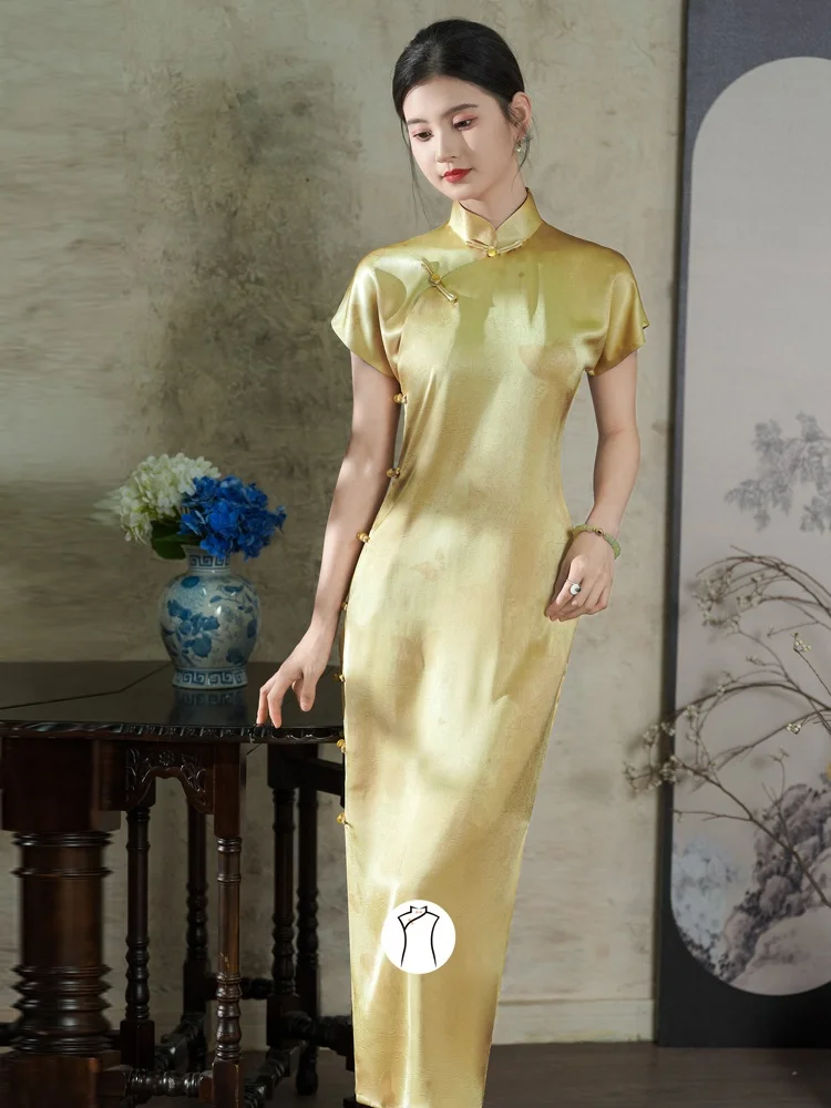 Желтый полный рост с воротником, новый китайский Sle High-End и Ele Retro Design ort Sve Long Dr для женщин
Желтый полный рост с воротником, новый китайский Sle High-End и Ele Retro Design ort Sve Long Dr для женщин