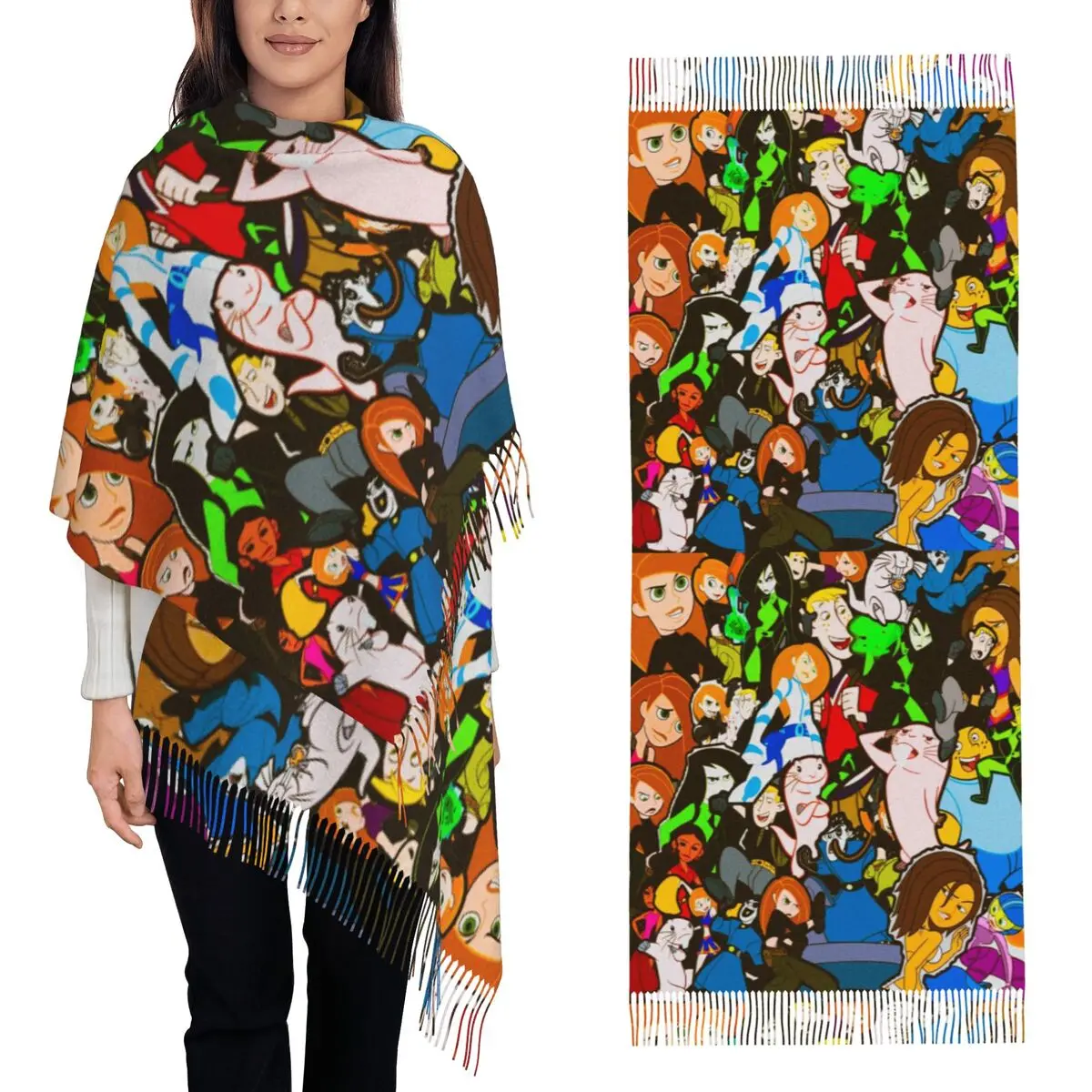 Кім Possible шарф с кисточками шарфы для женщин мягкие теплые шали и накидки большая осенне-зимняя шаль 
Кім Possible шарф с кисточками шарфы для женщин мягкие теплые шали и накидки большая осенне-зимняя шаль