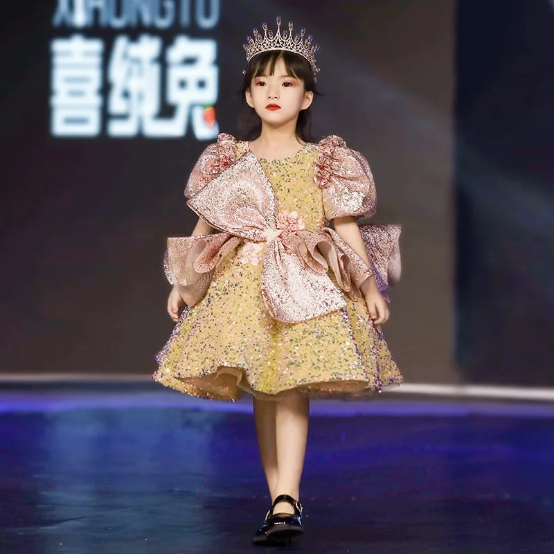 Girls Birthday Princess Party Dress Christmas Temperament Children's Walk Show Dress Girls Host Piano Performance Costume
Girls Birthday Princess Party Dress Christmas Temperament Children's Walk Show Dress Girls Host Piano Performance Costume
