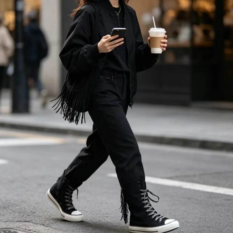 2026 New Women Shoes Trend Ponytail Canvas Casual Shoes for Woman Street Style High Top Sneakers Designer Shoes Zapatos De Mujer
2026 New Women Shoes Trend Ponytail Canvas Casual Shoes for Woman Street Style High Top Sneakers Designer Shoes Zapatos De Mujer