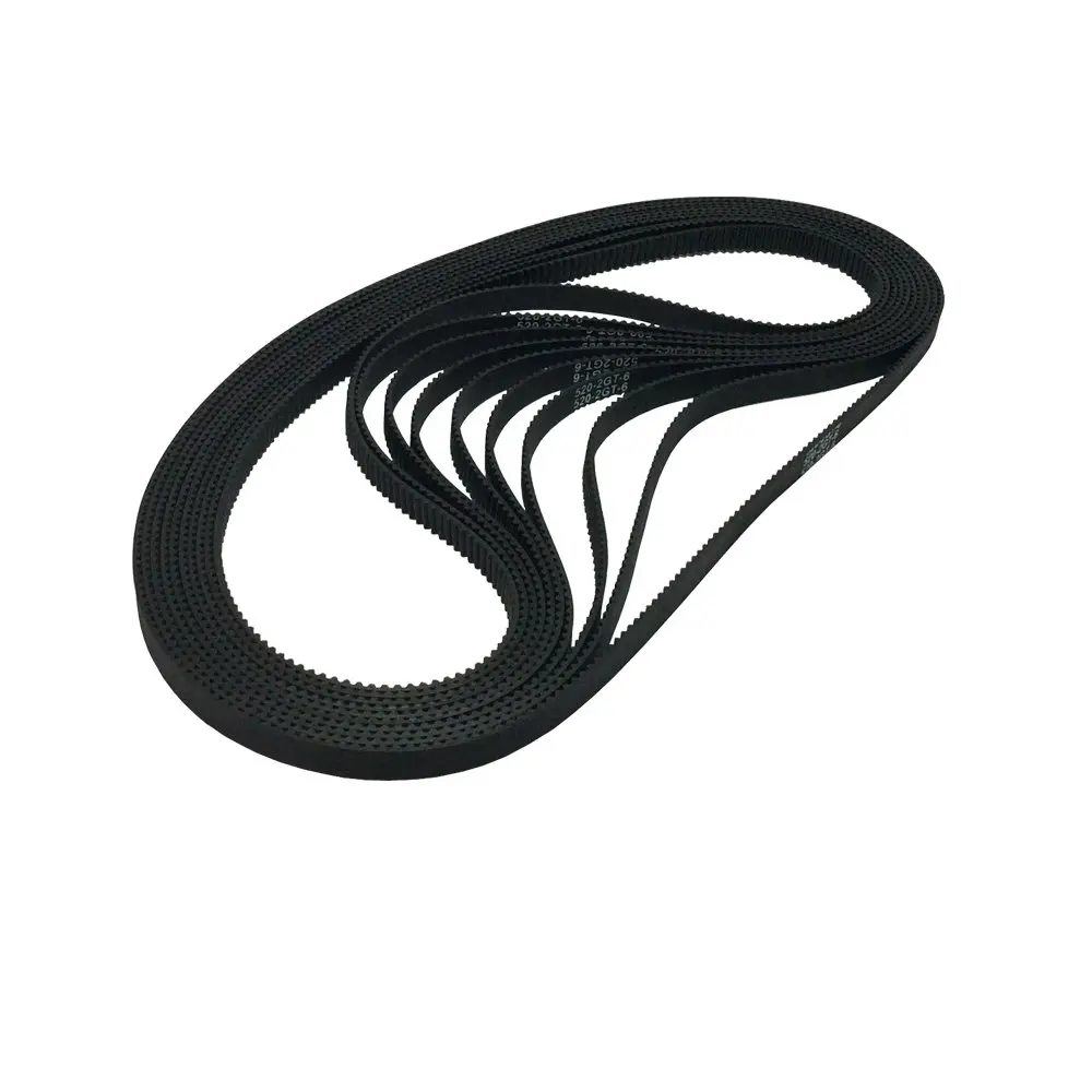 Pack of 10pcs 2GT-520-6 GT2 Timing Belt Round Rubber Closed Loop L=520 Width 6mm Belt Pitch 2mm Teeth 260 for Motor Belt
Pack of 10pcs 2GT-520-6 GT2 Timing Belt Round Rubber Closed Loop L=520 Width 6mm Belt Pitch 2mm Teeth 260 for Motor Belt