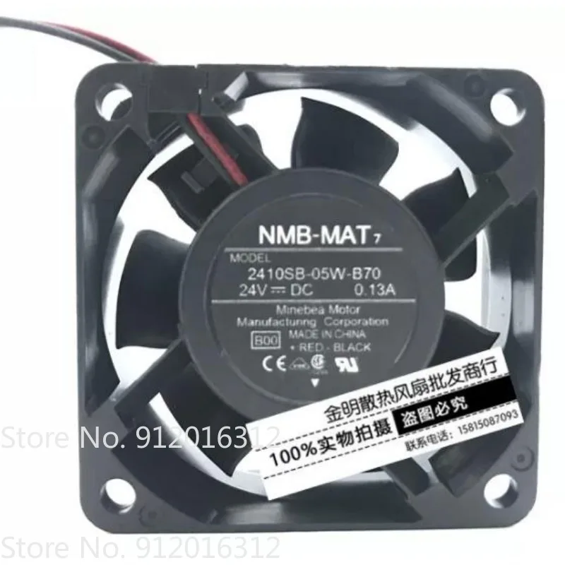 New Cooler Fan for NMB-MAT 6025 6CM 2410SB-05W-B70 24V 0.13A 2 Wire Inverter Cooling Fan 60 * 60 * 25MM
New Cooler Fan for NMB-MAT 6025 6CM 2410SB-05W-B70 24V 0.13A 2 Wire Inverter Cooling Fan 60 * 60 * 25MM
