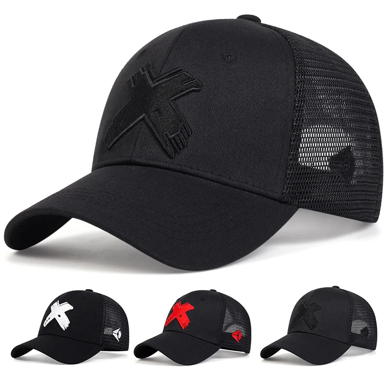 Unisex X Letter Embroidery Baseball Net Caps Spring and Summer Outdoor Adjustable Casual Hats Sunscreen Hat Sports Golf Cap
Unisex X Letter Embroidery Baseball Net Caps Spring and Summer Outdoor Adjustable Casual Hats Sunscreen Hat Sports Golf Cap