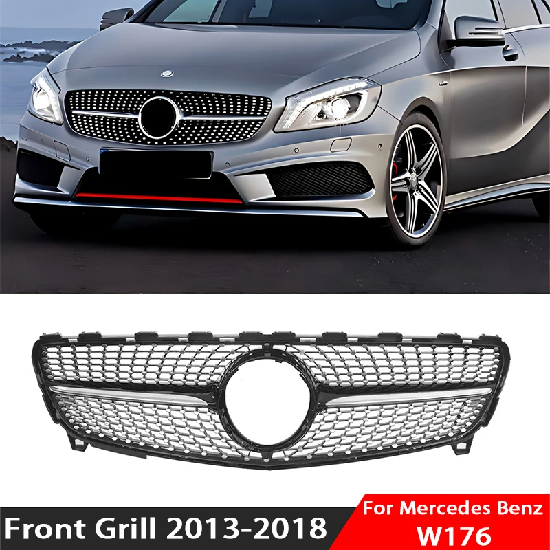 Diamond Style Front Grille For Mercedes Benz A-Class W176 2013-2018 A180-A45 AMG Exterior Upgrade
Diamond Style Front Grille For Mercedes Benz A-Class W176 2013-2018 A180-A45 AMG Exterior Upgrade