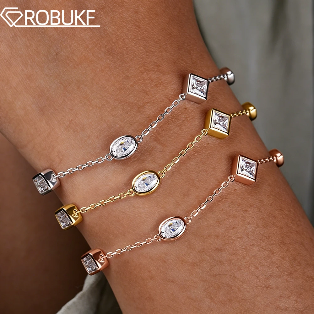 0.5CT Bezel Set Moissanite Bracelet for Women Pear Oval Pricesee Marquise Emerald Cut Lab Diamond S925 Silver Hand Chain Jewelry
0.5CT Bezel Set Moissanite Bracelet for Women Pear Oval Pricesee Marquise Emerald Cut Lab Diamond S925 Silver Hand Chain Jewelry
