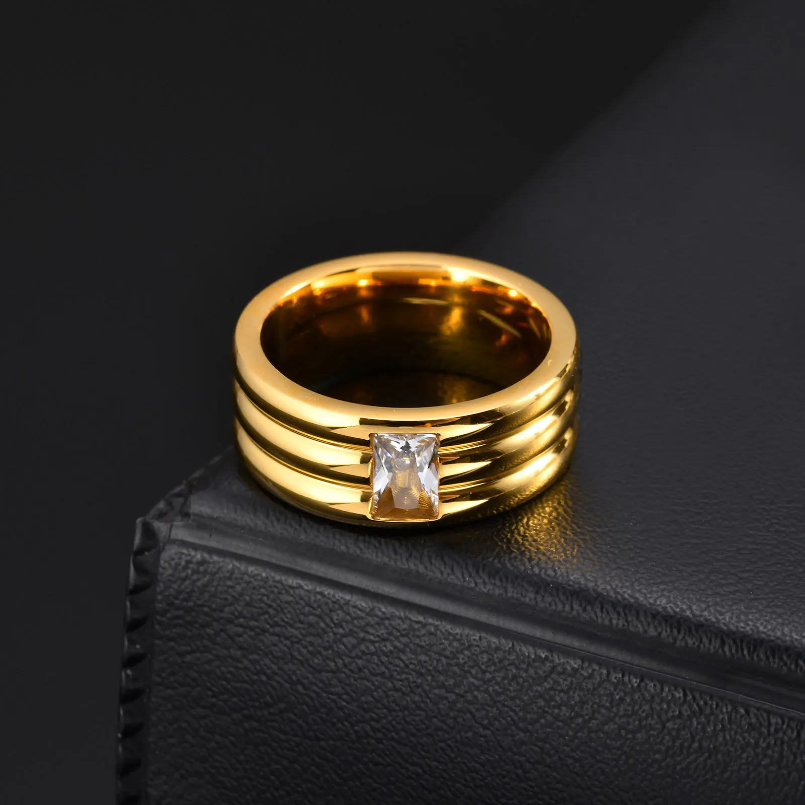 Chunky Gold Color Ring for Men Boys,Sparking White AAA CZ Stone Stainless Steel Ring,Stagement Wedding Ring to Him Her
Chunky Gold Color Ring for Men Boys,Sparking White AAA CZ Stone Stainless Steel Ring,Stagement Wedding Ring to Him Her