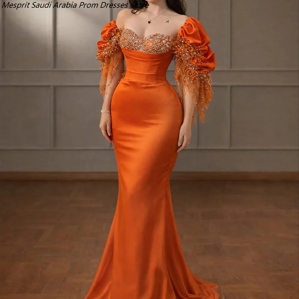 Women's Mermaid Evening Dresses Floor-length Off The Shoulder Sleeveless Prom Dresses Fashion Crystal Draped Customized Gowns
Women's Mermaid Evening Dresses Floor-length Off The Shoulder Sleeveless Prom Dresses Fashion Crystal Draped Customized Gowns