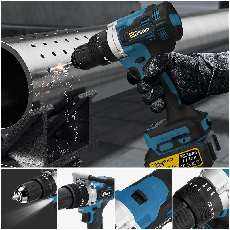 【Hot Item】 650NM 13MM Brushless Electric Drill 20+3 Torque Cordless Impact Drill Electric Screwdriver For 18V Battery Pin
【Hot Item】 650NM 13MM Brushless Electric Drill 20+3 Torque Cordless Impact Drill Electric Screwdriver For 18V Battery Pin