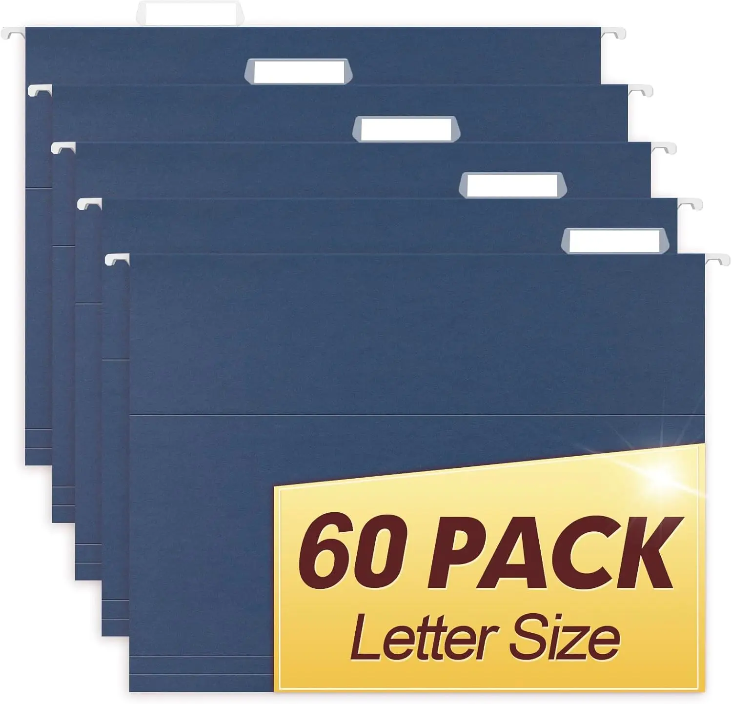 Hanging File Folders, 60 Pack Reinforced Letter Size Hanging Folders, Designed for Bulky Files, Filing Cabinet, 1/5-Cut Adjus
Hanging File Folders, 60 Pack Reinforced Letter Size Hanging Folders, Designed for Bulky Files, Filing Cabinet, 1/5-Cut Adjus