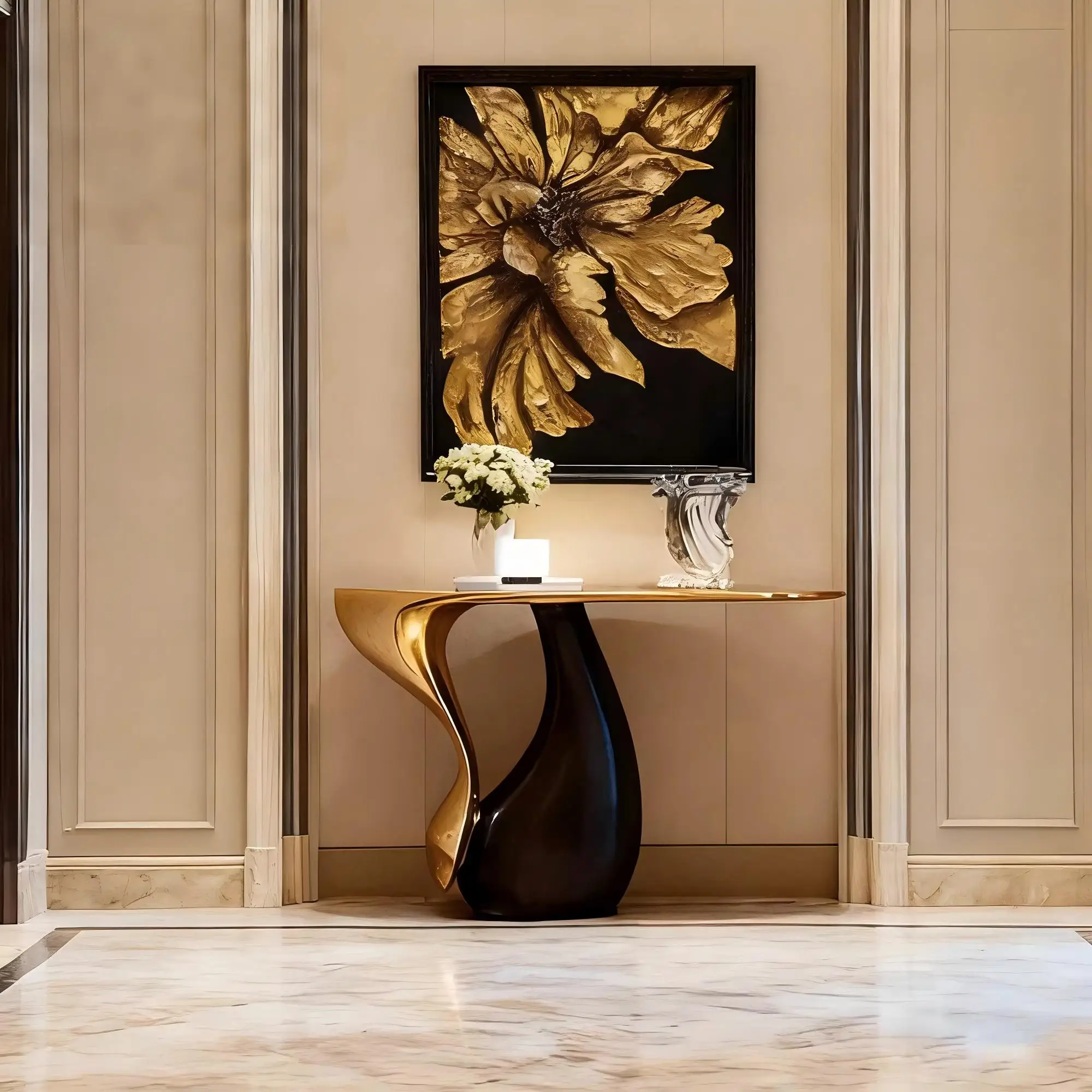 #@Modern Luxury Console Table Designer Entryway Table Decorative Hallway Sofa Table for Living Room Hotel Interior
#@Modern Luxury Console Table Designer Entryway Table Decorative Hallway Sofa Table for Living Room Hotel Interior