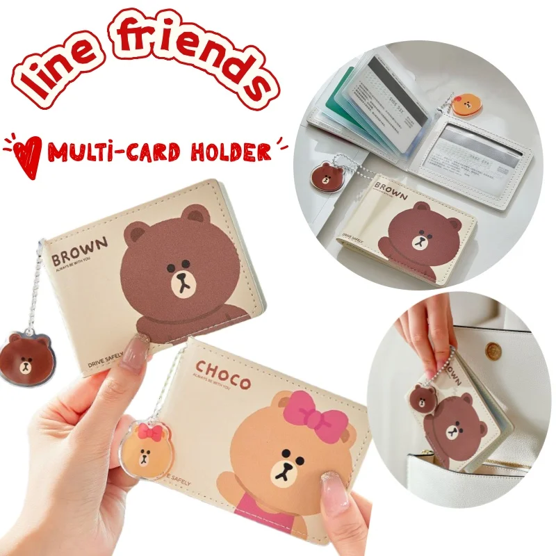 Креативный держатель для ID-карт Line Friends Brown Choco High Value, милый мультяшный чехол для водительских прав, защитный чехол из полиуретана, многофункциональный держатель для карт
Креативный держатель для ID-карт Line Friends Brown Choco High Value, милый мультяшный чехол для водительских прав, защитный чехол из полиуретана, многофункциональный держатель для карт