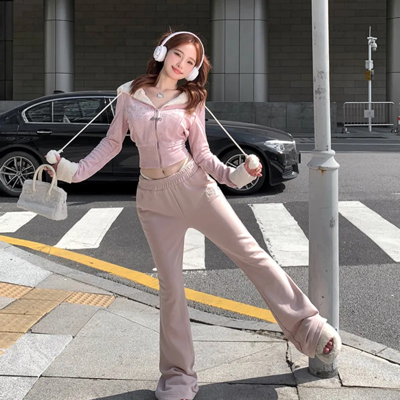 2023 New Autumn Pink Kawaii Two Warm Hooded Coat And Sweet Skirt Piece Set Women Female Casual Korean Fashion Harajuku Tracksuit
2023 New Autumn Pink Kawaii Two Warm Hooded Coat And Sweet Skirt Piece Set Women Female Casual Korean Fashion Harajuku Tracksuit