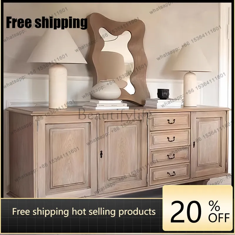 LD33 French retro solid wood porch cabinet log wind living room against the wall dining side cabinet
LD33 French retro solid wood porch cabinet log wind living room against the wall dining side cabinet