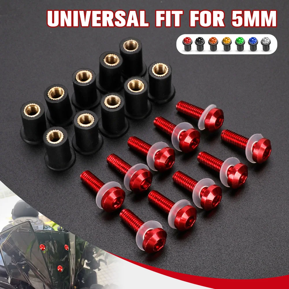 10 Pieces For Yamaha X-MAX 300 Motorcycle Windshield Bolt Kit for 2017-2023 Models 5MM Windscreen Mounting Screw Kit Bolts
10 Pieces For Yamaha X-MAX 300 Motorcycle Windshield Bolt Kit for 2017-2023 Models 5MM Windscreen Mounting Screw Kit Bolts