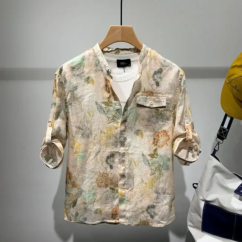 Male Shirts Floral Graphic Colourful Men's Shirt Luxury Fashion Man 2024 Cheap Brand Casual Korean Style New In Cool Xxl Tops I
Male Shirts Floral Graphic Colourful Men's Shirt Luxury Fashion Man 2024 Cheap Brand Casual Korean Style New In Cool Xxl Tops I