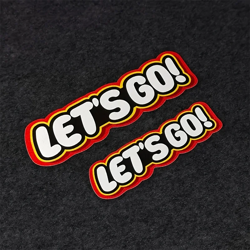 3Pcs LET'S GO Durable Waterproof Stickers 3 Sizes L/M/S Scratch Cover Decals For Motorcycle Vehicle Modification
3Pcs LET'S GO Durable Waterproof Stickers 3 Sizes L/M/S Scratch Cover Decals For Motorcycle Vehicle Modification