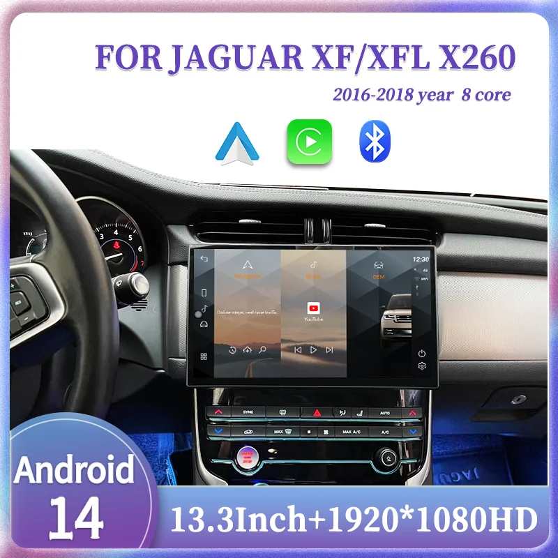 13"For Jaguar XF XFL X260 2016-2018 Android 14 GPS Radio Multimedia Player Wireless Carplay Auto Original Car OEM Menu 4G
13"For Jaguar XF XFL X260 2016-2018 Android 14 GPS Radio Multimedia Player Wireless Carplay Auto Original Car OEM Menu 4G