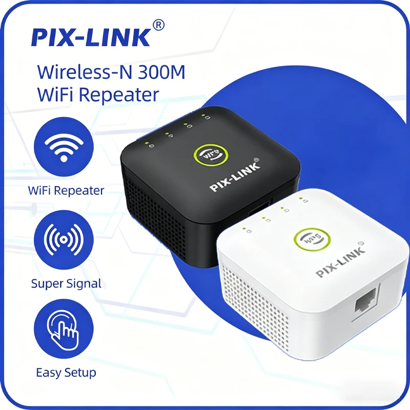 PIX-LINK WR23 300Mbps WiFi Repeater Wireless N Router/AP Mode 2.4GHz WPS Easy Setup Wall Penetration Booster WiFi Signal Amplifi
PIX-LINK WR23 300Mbps WiFi Repeater Wireless N Router/AP Mode 2.4GHz WPS Easy Setup Wall Penetration Booster WiFi Signal Amplifi