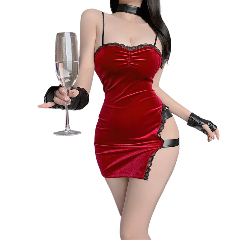 Gothic Sexy Cheongsam Lingerie Nightclub Uniform Pajama Dress Robes Cosplay Ladies Classic Naughty cute Cheongsam Bodycon Dress
Gothic Sexy Cheongsam Lingerie Nightclub Uniform Pajama Dress Robes Cosplay Ladies Classic Naughty cute Cheongsam Bodycon Dress