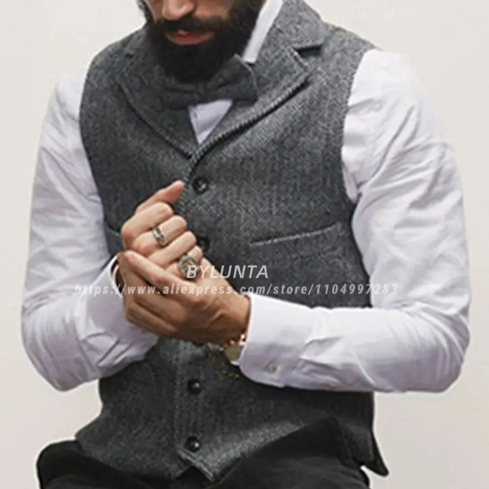 Bylunta High-End Suits Casual Herringbone Men's Vest Waistcoat Wedding Slim Fit Groomsmen Tuxedos
Bylunta High-End Suits Casual Herringbone Men's Vest Waistcoat Wedding Slim Fit Groomsmen Tuxedos