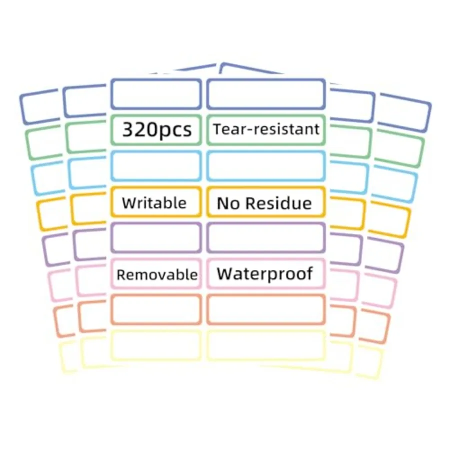 Removable Waterproof Labels 320 pcs for Daycare, Kitchen, Office, Home Organization Projects
Removable Waterproof Labels 320 pcs for Daycare, Kitchen, Office, Home Organization Projects