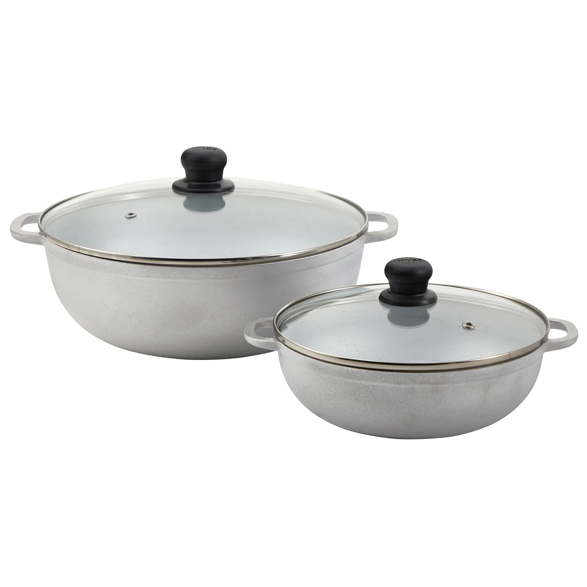 Cast Caldero 2-Piece Set 7.0qt and 2.5qt with Tempered Glass Lids 22cm 30cm
Cast Caldero 2-Piece Set 7.0qt and 2.5qt with Tempered Glass Lids 22cm 30cm