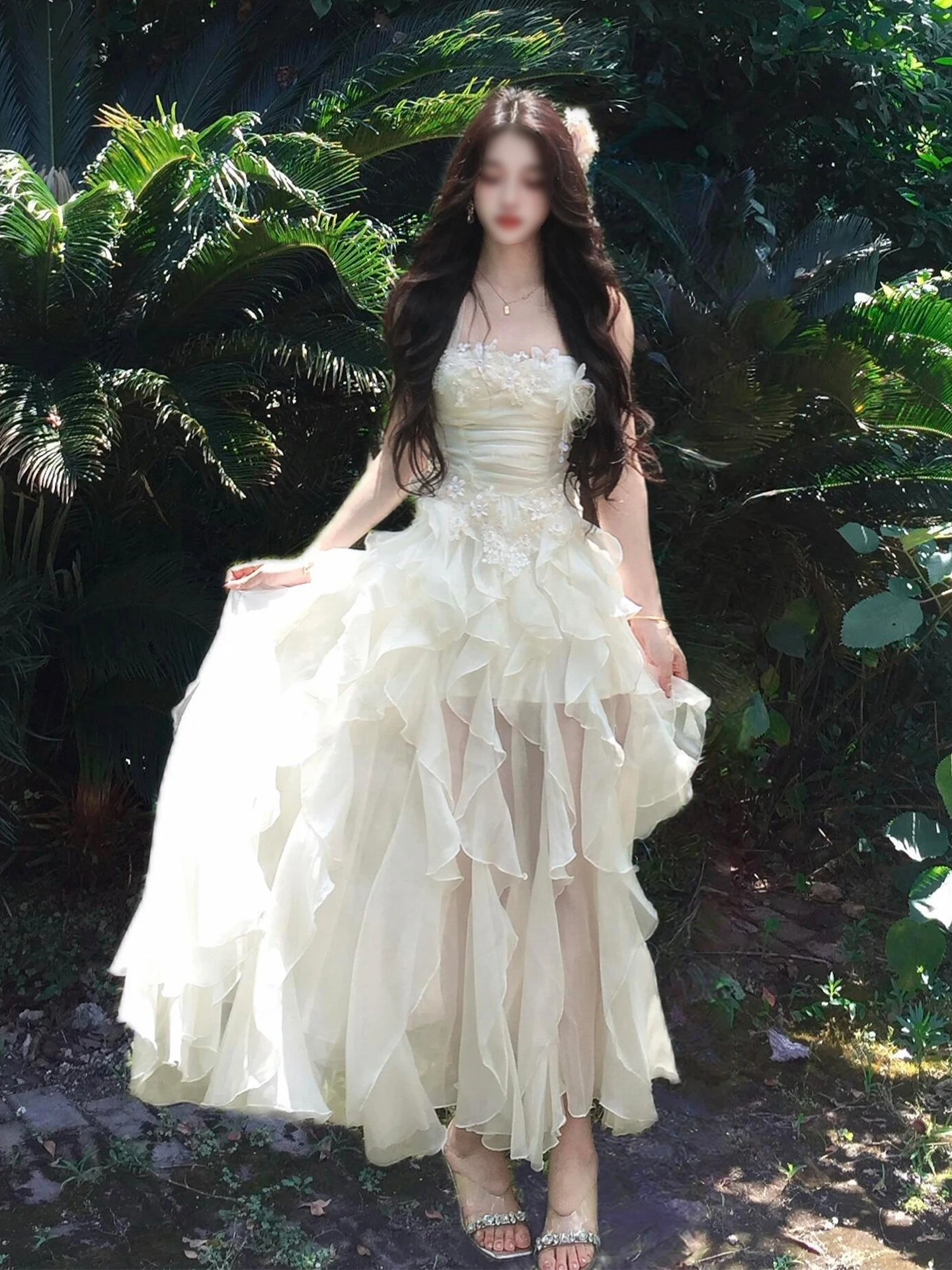 Elegant Lace Waist-Cinching Long Dress Floral Design Birthday Gift for Adults Sweet Style Mid-Waist Gown for Parties And Perf...
Elegant Lace Waist-Cinching Long Dress Floral Design Birthday Gift for Adults Sweet Style Mid-Waist Gown for Parties And Perf...