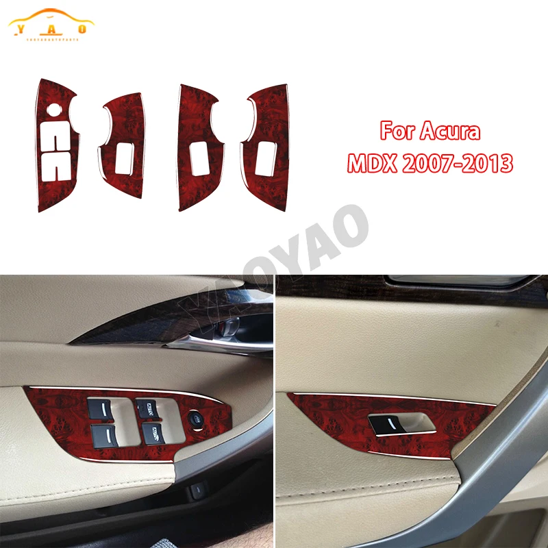 Red Wood Grain Car Window Button Panel Trim For Honda Acura MDX 07-13 Car Interior Styling Accessories
Red Wood Grain Car Window Button Panel Trim For Honda Acura MDX 07-13 Car Interior Styling Accessories
