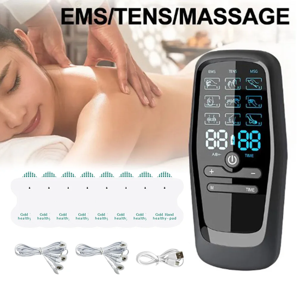 Rechargeable EMS Tens Machine Physiotherapy Muscle Stimulator Meridian Acupuncture Therapy Body Slimming Massager Dual Output
Rechargeable EMS Tens Machine Physiotherapy Muscle Stimulator Meridian Acupuncture Therapy Body Slimming Massager Dual Output