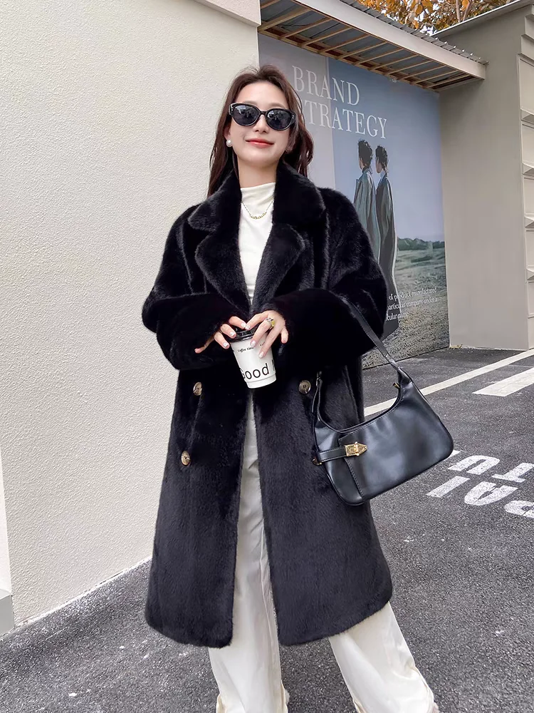 Пальто из искусственного меха для девочек, женское коричневое праздничное пальто для мамы в американском стиле, длина бедра Abrigos с круглым вырезом, милое O Feminina Slim
Пальто из искусственного меха для девочек, женское коричневое праздничное пальто для мамы в американском стиле, длина бедра Abrigos с круглым вырезом, милое O Feminina Slim