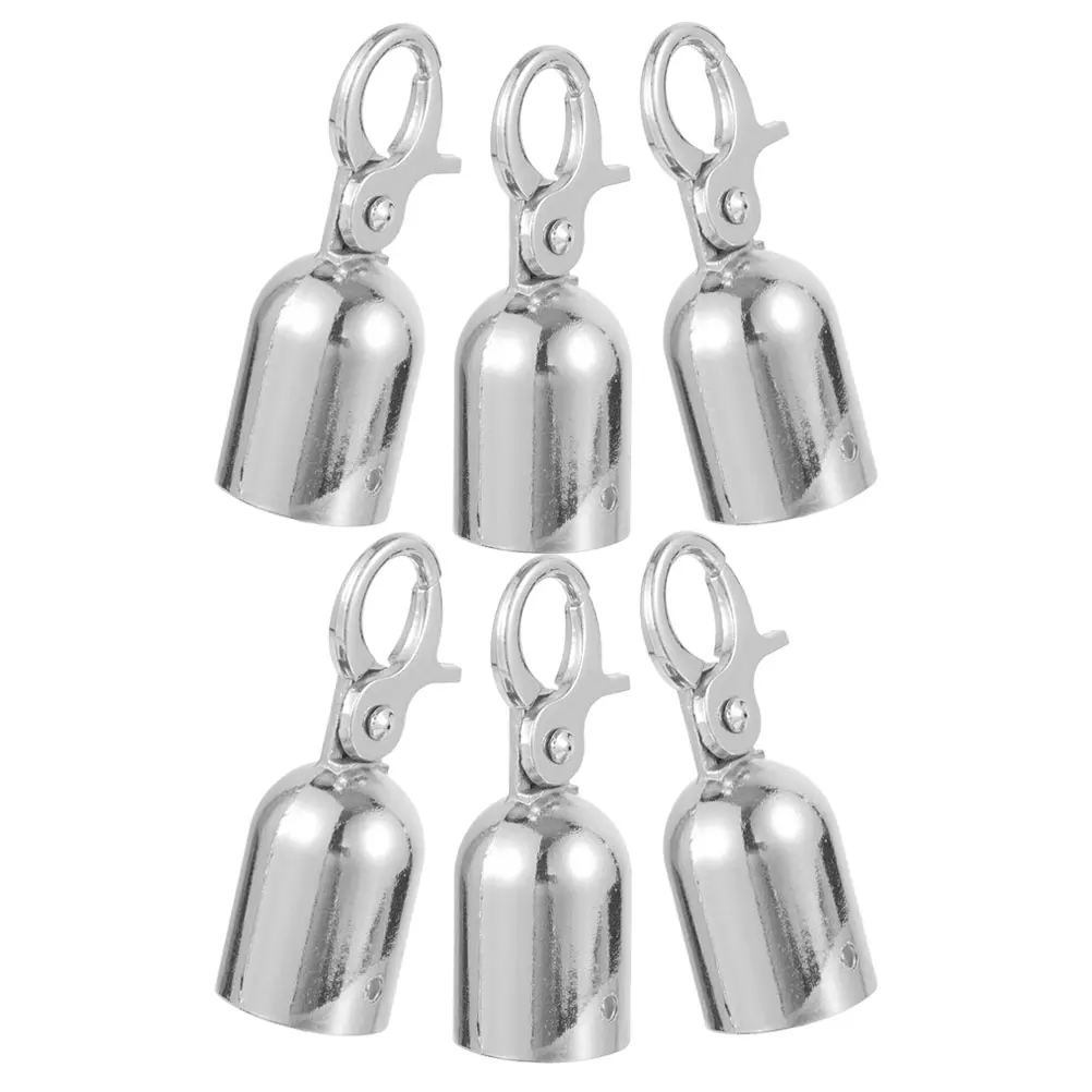6 Pcs Silver Small Hooks Durable Zinc Alloy Rope End Snap Hook Stopper Cap Decking Fittings Elegant Decorative
6 Pcs Silver Small Hooks Durable Zinc Alloy Rope End Snap Hook Stopper Cap Decking Fittings Elegant Decorative