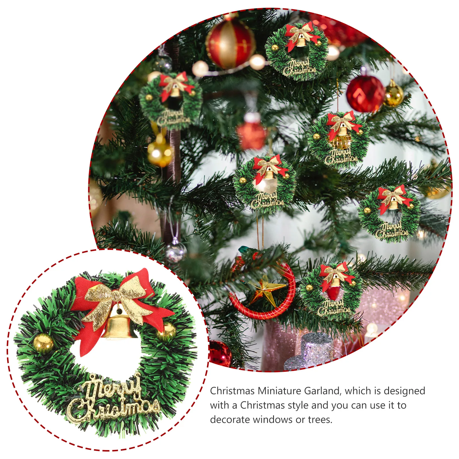 10 Pcs Mini Christmas Wreath Decor Craft Wreaths for Decoration Fairy Hanging Festive Plastic House Holiday Miniature
10 Pcs Mini Christmas Wreath Decor Craft Wreaths for Decoration Fairy Hanging Festive Plastic House Holiday Miniature