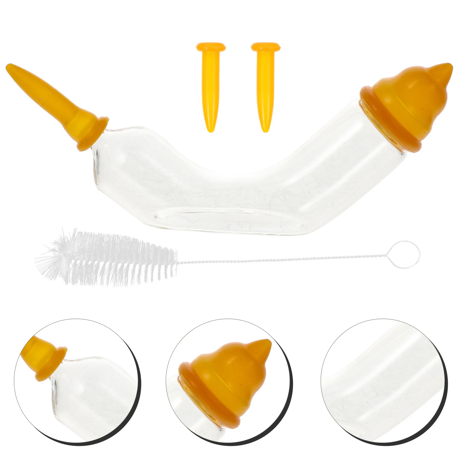 1Set Pet Feeder for Kitten Puppy Rabbit Nursing - Silicone Glass Safe Feeding Tool with Adjustable Dose Comfortable Curved
1Set Pet Feeder for Kitten Puppy Rabbit Nursing - Silicone Glass Safe Feeding Tool with Adjustable Dose Comfortable Curved