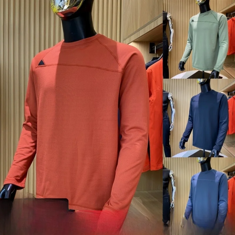 Ветрозащитная футболка Long Sve для улицы, мужская дышащая эластичная цельная спортивная футболка с воротником-стойкой, топ Fce
Ветрозащитная футболка Long Sve для улицы, мужская дышащая эластичная цельная спортивная футболка с воротником-стойкой, топ Fce