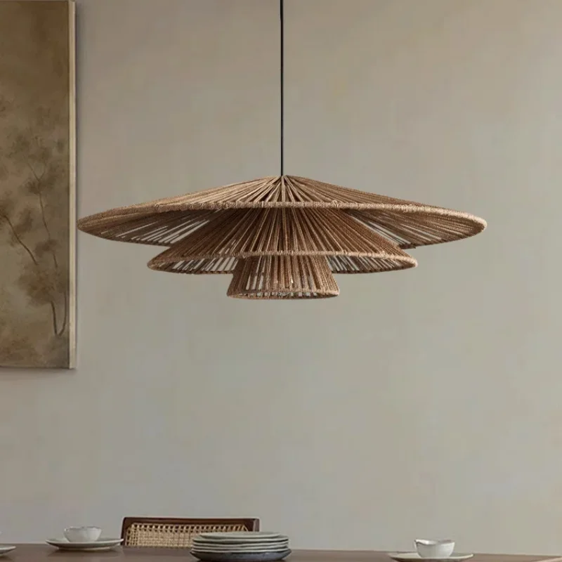 Japanese Wabi Sabi Handmade Vintage Homestay Hotel Restaurant Chandelier Decoration Imitation Rattan Lamp
Japanese Wabi Sabi Handmade Vintage Homestay Hotel Restaurant Chandelier Decoration Imitation Rattan Lamp