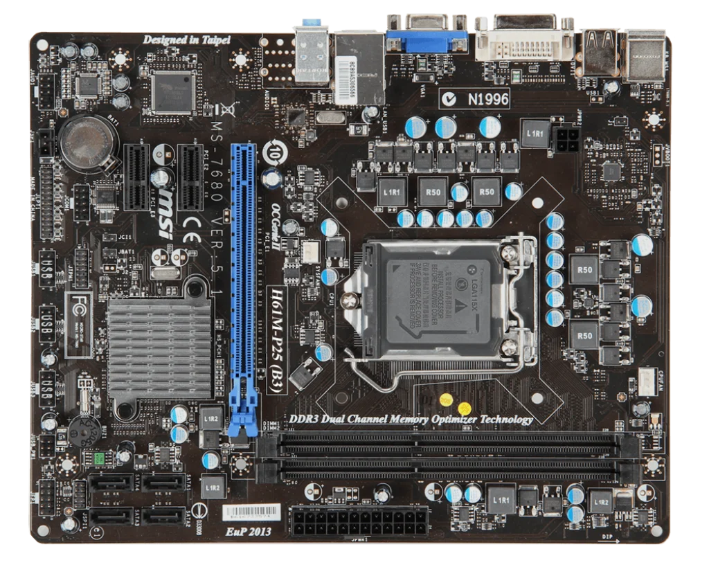 H61M-P25 (B3) Материнская плата MSI H61M-P25 (B3) Материнская плата DDR3 LGA 1155, поддержка Micro ATX Core i5-2300 Core i5-3570 Процессор б/у
H61M-P25 (B3) Материнская плата MSI H61M-P25 (B3) Материнская плата DDR3 LGA 1155, поддержка Micro ATX Core i5-2300 Core i5-3570 Процессор б/у
